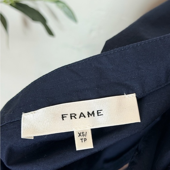 Frame Navy Blue The Safari Dress in Navy Mini Dress XS - Picture 9 of 10